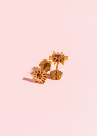 Fireworks Flatback Earrings