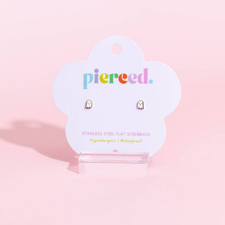 Tiny Ghost Flatback Earring
