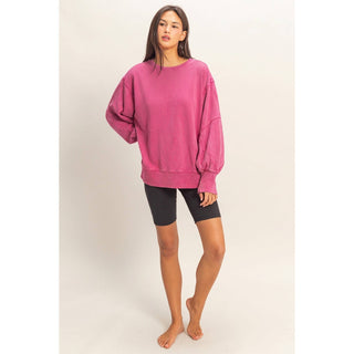 Pink Power Oversized Top