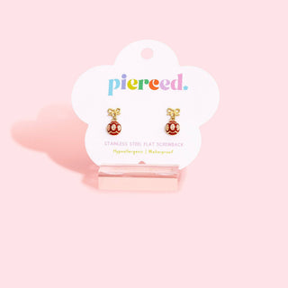Christmas Ornament Flatback Earrings