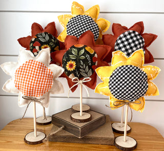 2 Piece Fall Sunflower Set - Autumn Rust