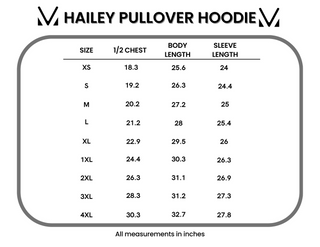 Hailey Pullover Hoodie - Watercolor Floral + Blue