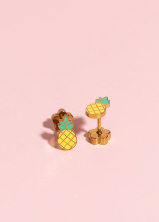 Pineapple Flat Back Earring