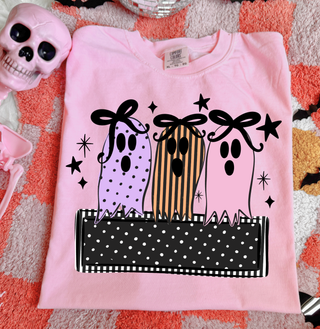 Custom Girl Ghost Nameplate Graphic Tee