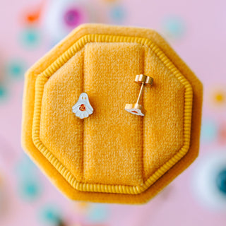 Trick-or-Treat Ghost Studs
