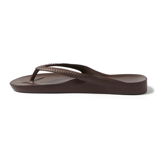 Arch Support Flip Flops - Chocolate Brown