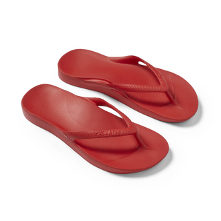 Arch Support Flip Flops - Chili Red