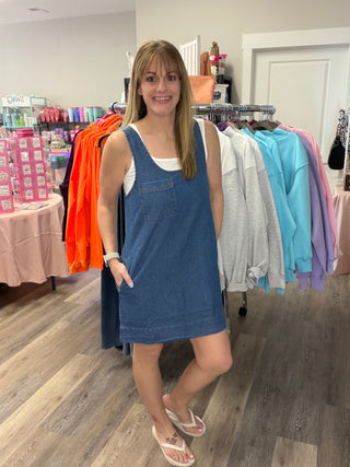 Easy Living Mineral Wash Denim Dress