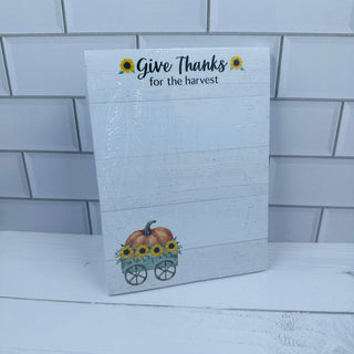 Give Thanks Note Pad