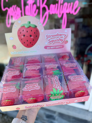 Crunchy Strawberry Squishy Toy