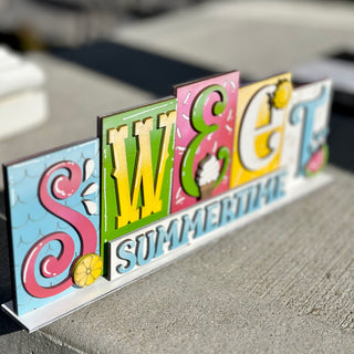 Hello Spring + Sweet Summer Reversible Standing Blocks