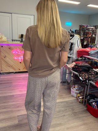 Oversized Mineral Washed Scuba Barrel Lounge Pants