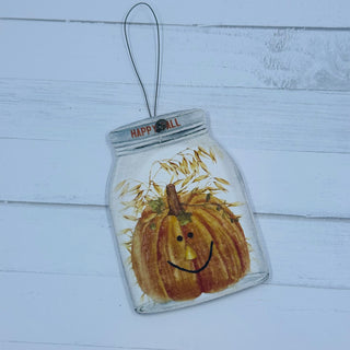 Happy Fall Mason Jar Ornament