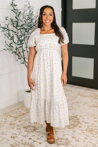 Angelcore Square Neck Dress