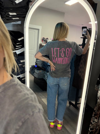 Pink Out Let’s Go Warriors Graphic Tee
