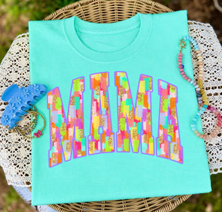 Mama Neon Watercolor Graphic Tee