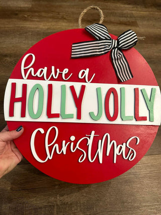 Christmas Door Hangers - Ready To Ship