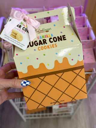 Ice Cream Cone Cookies - Ice Cream Sundae & Vanilla Sugar