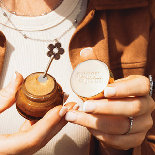 Poppy & Pout Rhinestone Rodeo Lip Scrub - Brown Sugar Bourbon