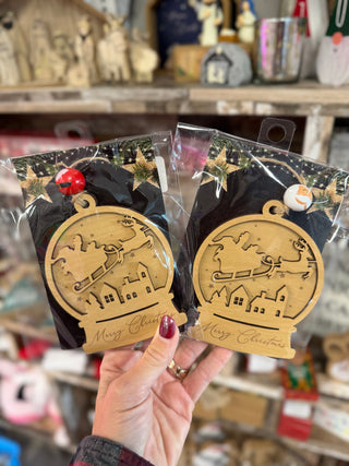 Merry Christmas Sleigh Ornament