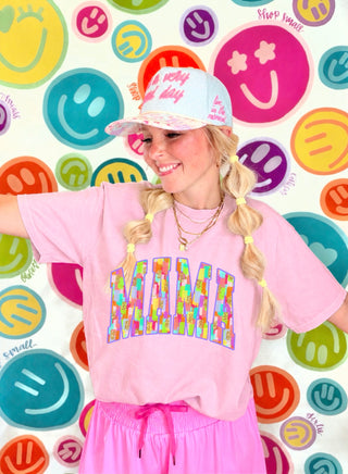 Mama Neon Watercolor Graphic Tee