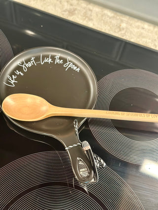 Give It A Rest - Spoon Rest and Wooden Spoon Set