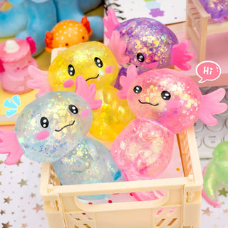 Glitter Axolotl Squishy
