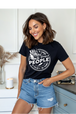 Black Gildan Tee