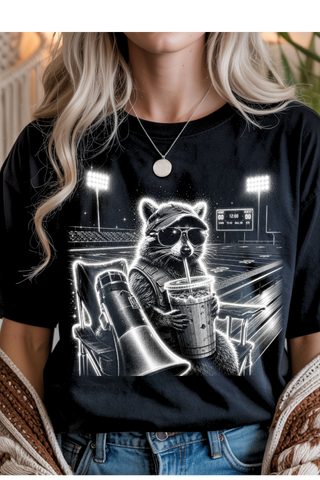 Raccoon Football Graphic Tee