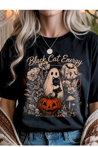 Black Cat Energy Graphic Tee