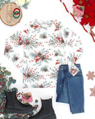 Blair Long Sleeve Top - Pineberry