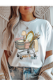 White Gildan Tee