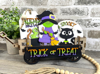 Gnome Witch Interchangeable Wagon/ Shelf Sitter Insert