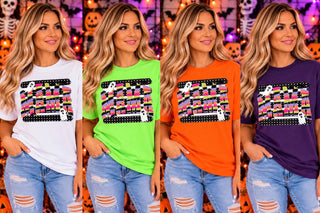 Spooky Mama Polka Dots Graphic Tee