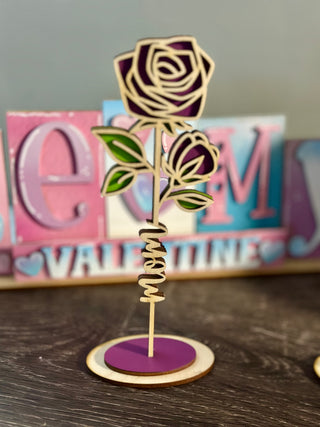 Valentine’s Wooden Flower