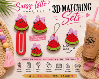 Watermelon Bow 3D Printed Accessories