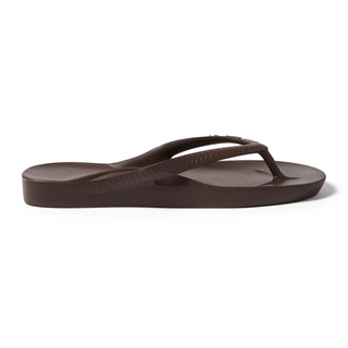 Arch Support Flip Flops - Chocolate Brown