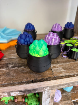 3D Printed Bubbling Cauldron Tea Light