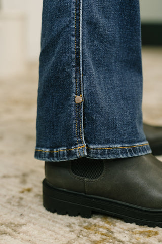 Casey Mid Rise Bootcut with Cell Phone Back Pocket & Slit