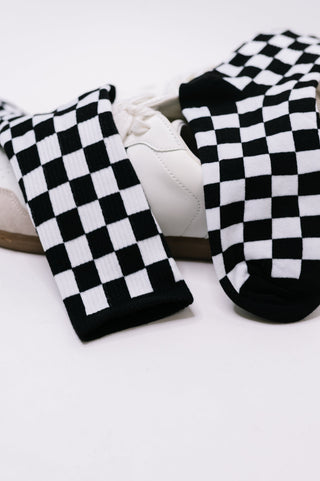 Check Yo'Self Quarter Socks