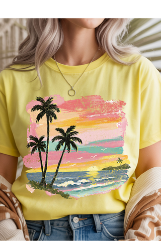 Tropical Sunset Graphic Tee