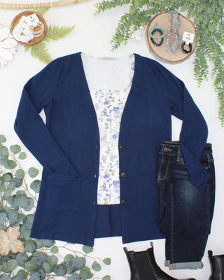 Cori Cardigan - Navy
