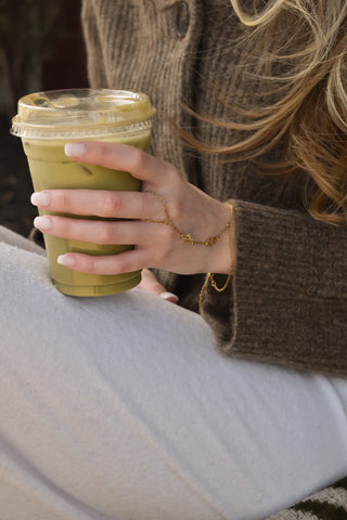 Custom Adore Initial Hand Chain - Water Resistant