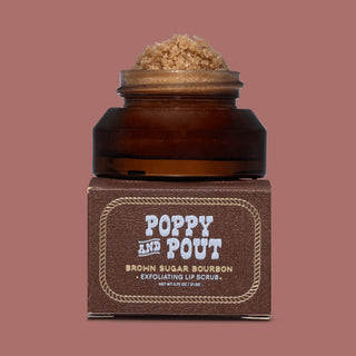 Poppy & Pout Rhinestone Rodeo Lip Scrub - Brown Sugar Bourbon