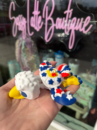 🦅🐢 Patriotic Eagle Turtle – 3D Printed Articulated Fidget 🇺🇸