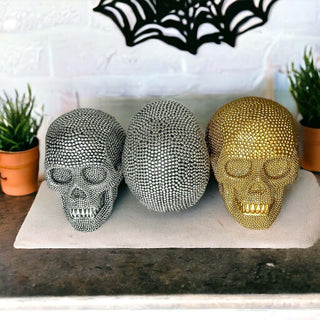 Resin Beaded Skulls