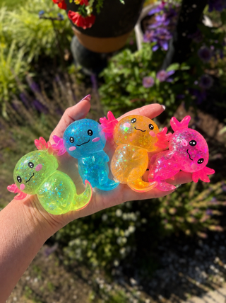 Glitter Axolotl Squishy