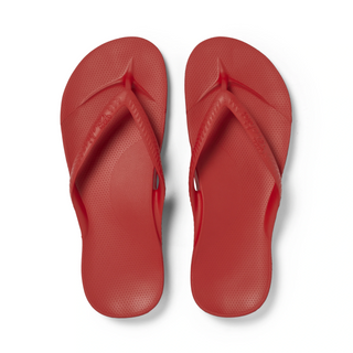 Arch Support Flip Flops - Chili Red