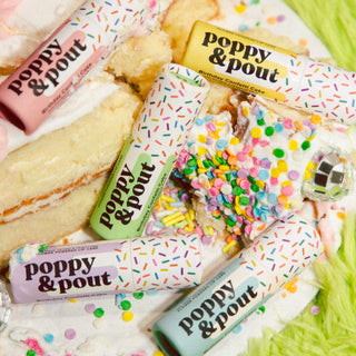 Poppy + Pout Vegan Lip Balm - Birthday Confetti Cake