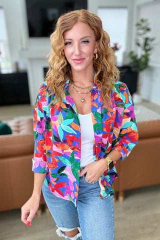 Make Like a Tree and Leaf Button Up Blouse